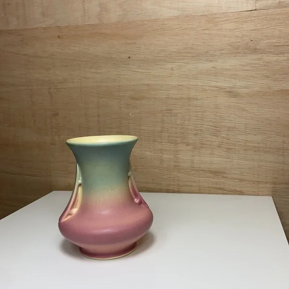 Vintage 🦄 Ombré Double Winged Bud Vase Pottery Planter Boho Home Decor Accent - Picture 14 of 16